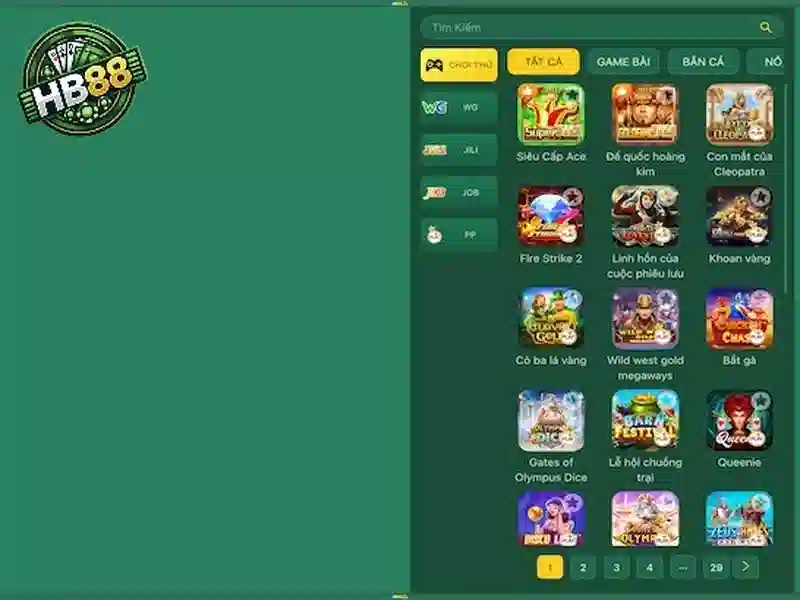 Đa dạng trò chơi và tùy chọn cược