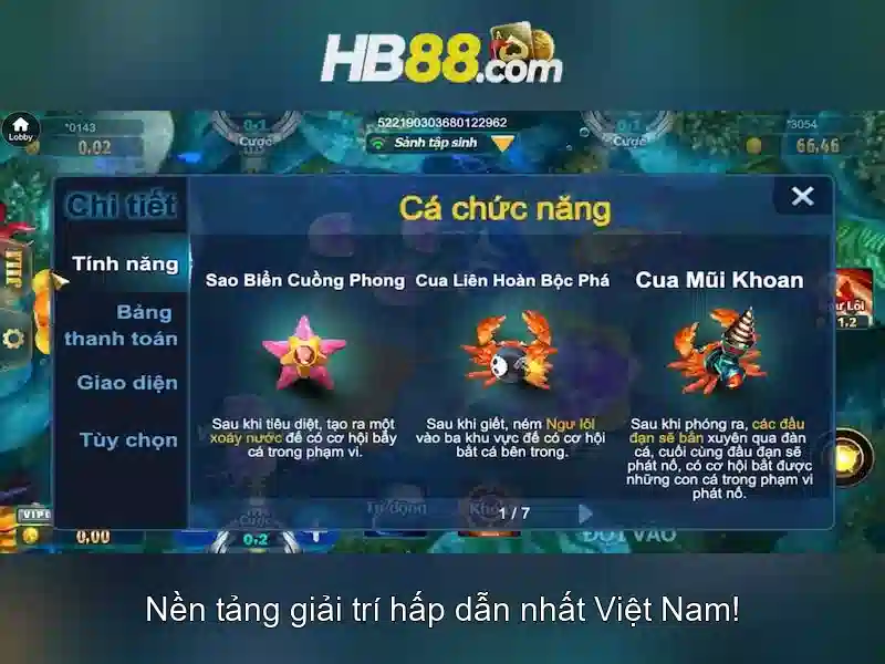 Tính năng nổi bật của hb88